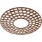 Ekena Millwork Fink Wood Fretwork Pierced Ceiling Medallion, Walnut, 20"OD x 7 1/4"ID x 3/8"T CMWP20X20X0375FFWA - alternate 4